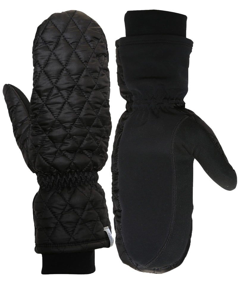 TrailHeads Touchscreen Quilted Running Mittens for Women | Insulated Hand Protection - Medium - Image 1